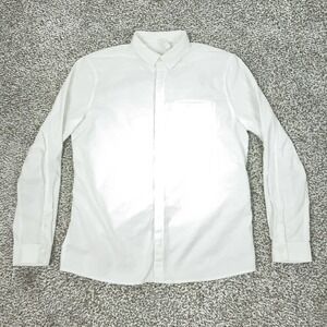 Lululemon Shirt Mens XL White Stretch Long Sleeve Button Front Dress Shirt Basic